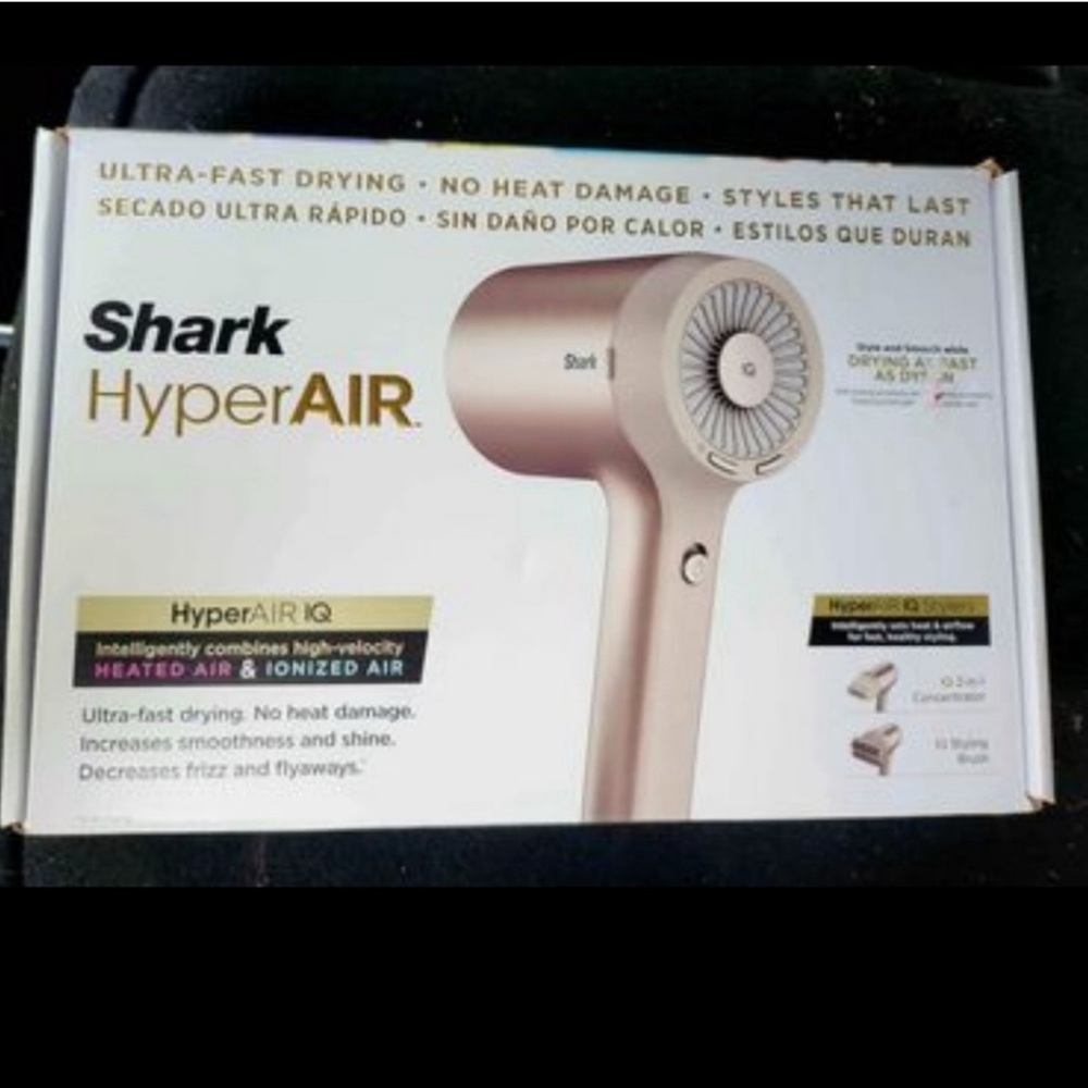 Shark hair dryer, used once.